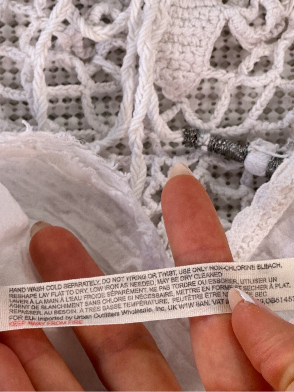 Free People White Crochet Yoke Sleeveless Camisole - Picture 7 of 9